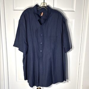 Rochester Casual Blue Button Down Shirt with Relaxed Fit